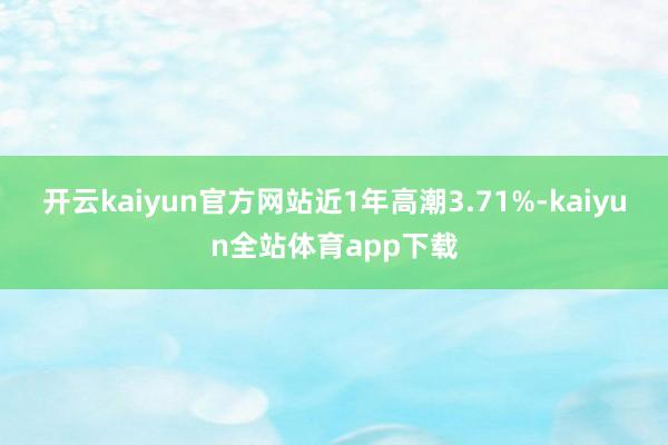 开云kaiyun官方网站近1年高潮3.71%-kaiyun全站体育app下载